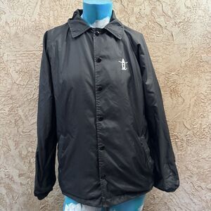 Houston Rodeo Cardinal Black Windbreaker Jacket Medium Snap Front Nylon